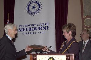 Presentation to Dr Francis Macnab